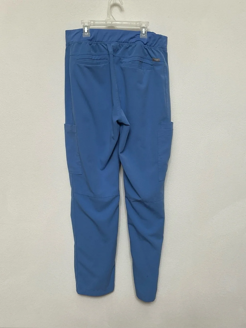 Figs Axim Ceil Blue Men's Straight Leg Scrub Pants Size Large Nurse Healthcare